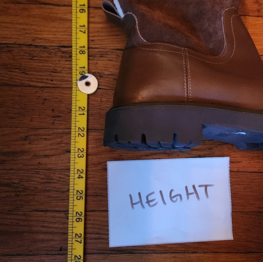 ZARA Over The Knee Boots with Fleece Trim